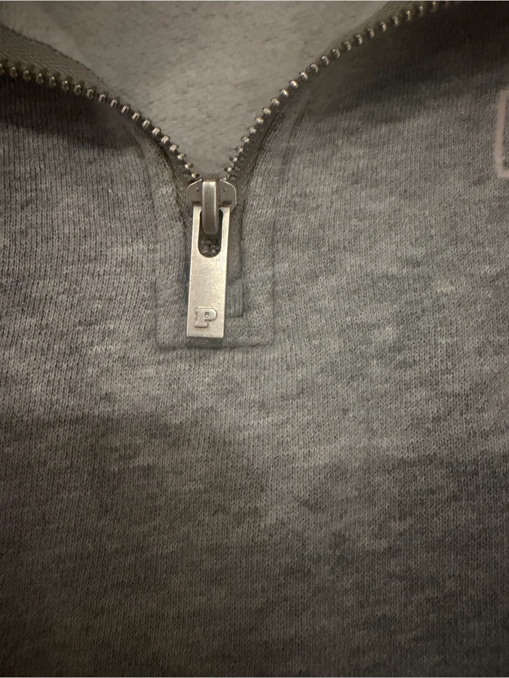 PINK Victoria's Secret Varsity Quarter-Zip Fleece Pullover Sweatshirt - Picture 4 of 7